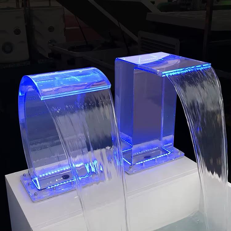 Acrylic LED Waterfall Blades — Available Fixture