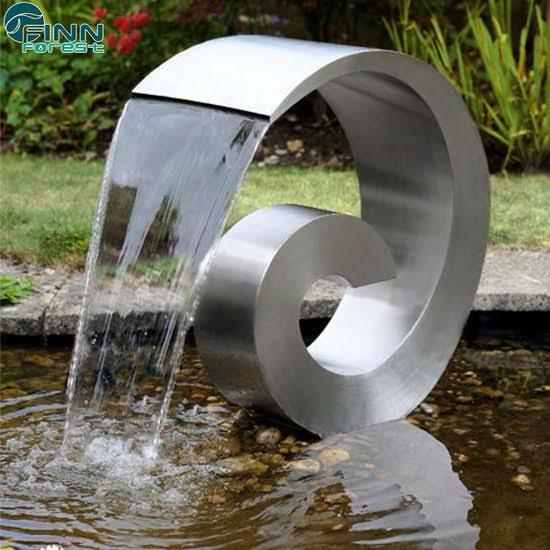 Stainless Steel Scroll Waterfall Blade — Available Fixture