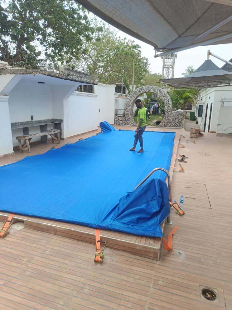 Pool Safety Cover — Installed & Secured